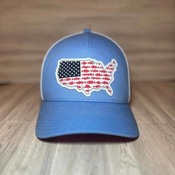 Columbia Blue and White Mesh Cap - Picture 2 of 7